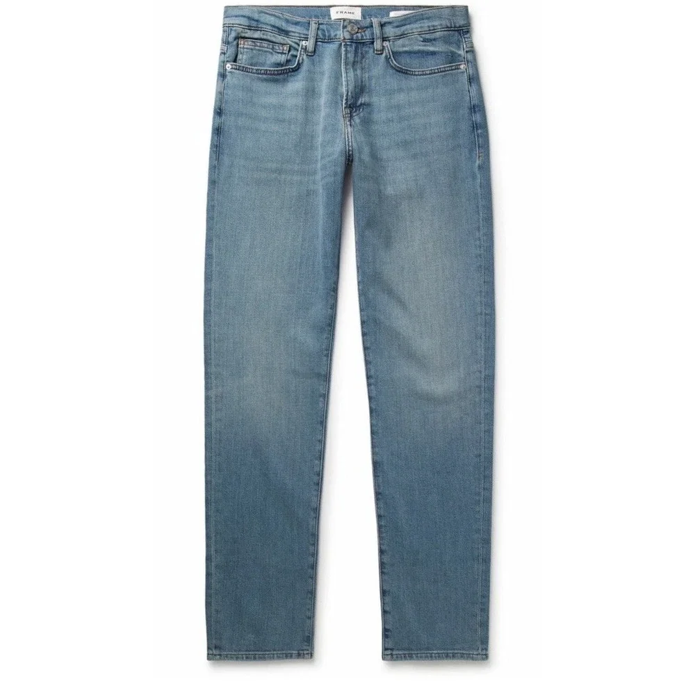 Frame‎ L'Homme Athletic Jeans Mens Size 30 Blue Stretch Denim Heistand LMHA691